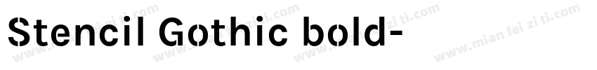Stencil Gothic bold字体转换